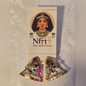 18kt Gold Plated Christmas Tree Earrings.